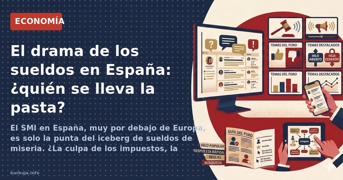 El SMI en España, muy por debajo de Europa, es solo la punta del iceberg de sueldos de miseria. ¿La culpa de los impuestos, l