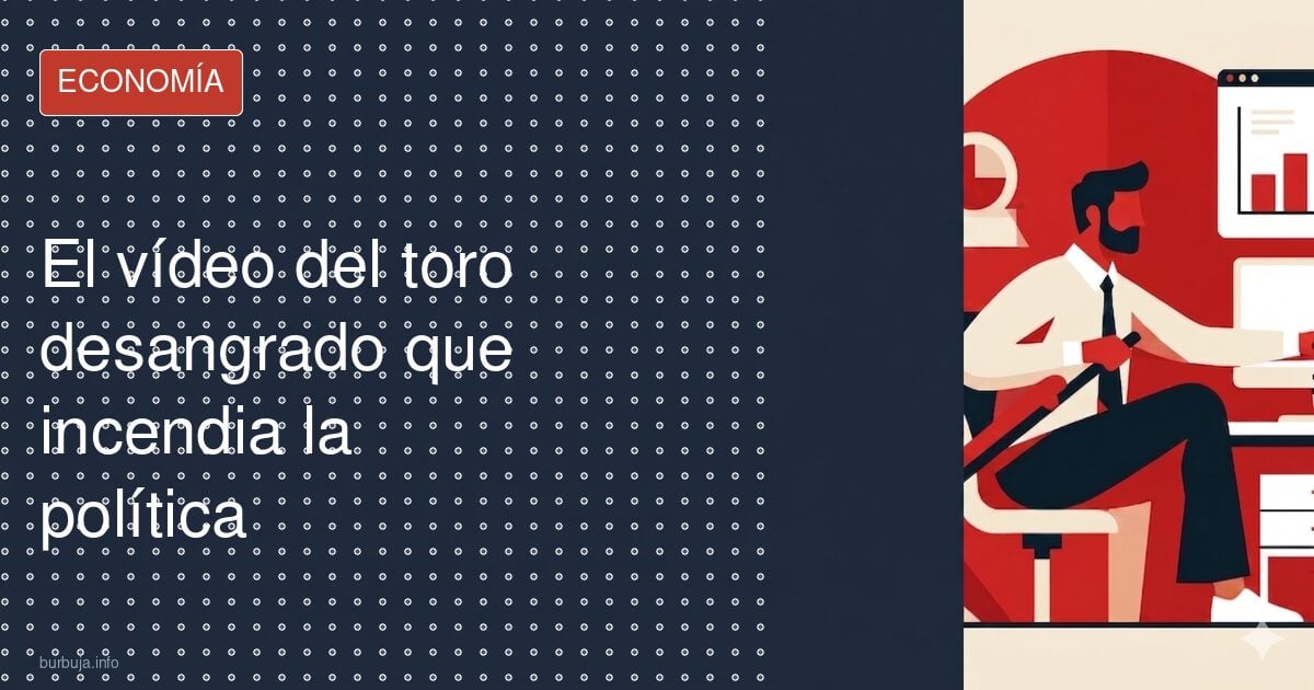 El vídeo del toro desangrado que incendia la política