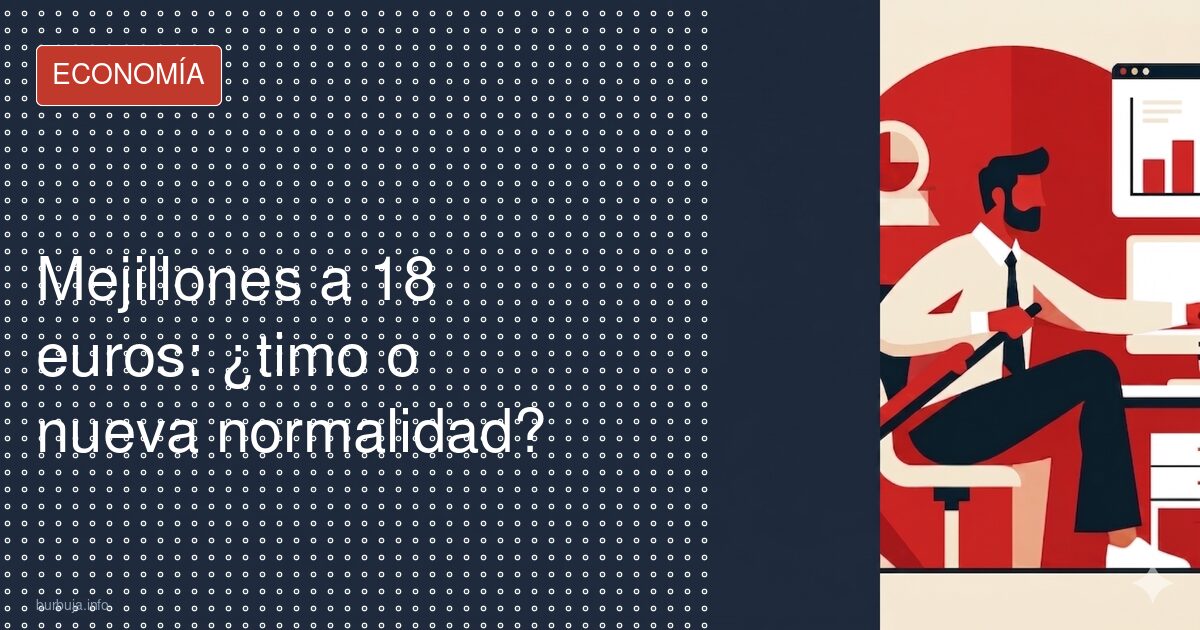 Mejillones a 18 euros: ¿timo o nueva normalidad?