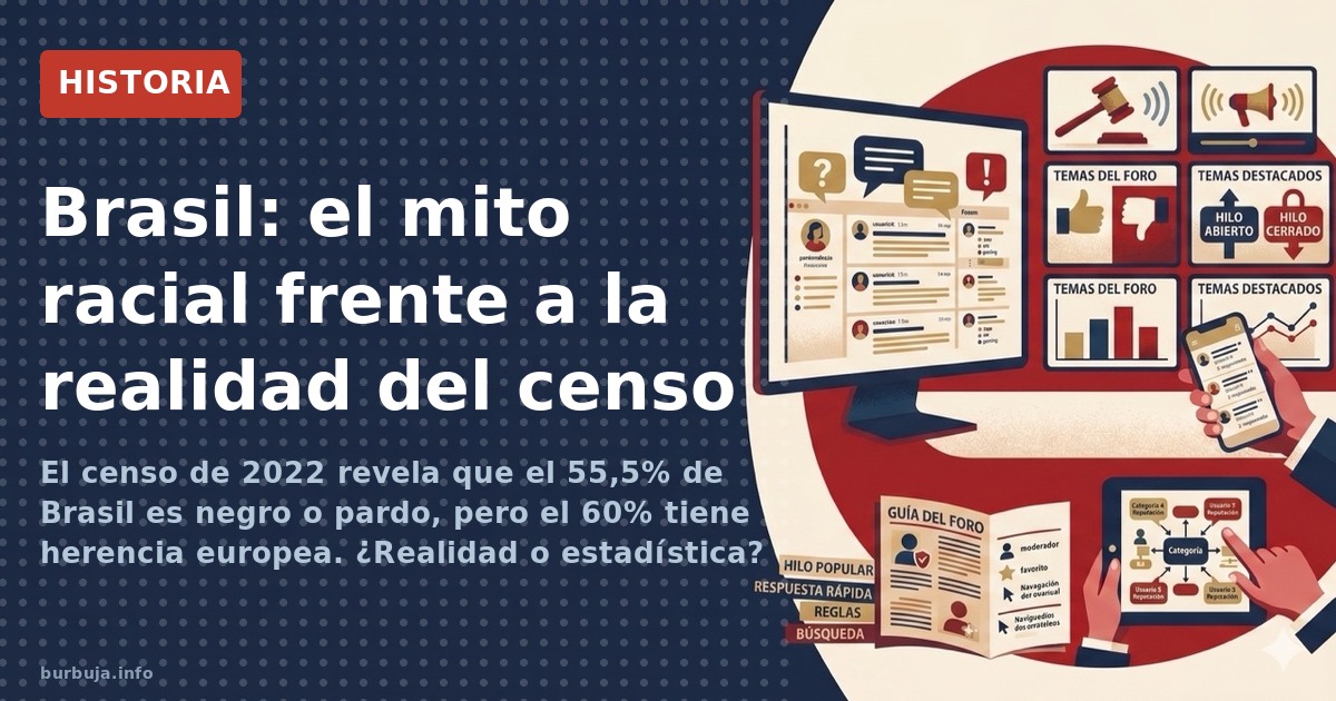 El censo de 2022 revela que el 55,5% de Brasil es negro o pardo, pero el 60% tiene herencia europea. ¿Realidad o estadística?