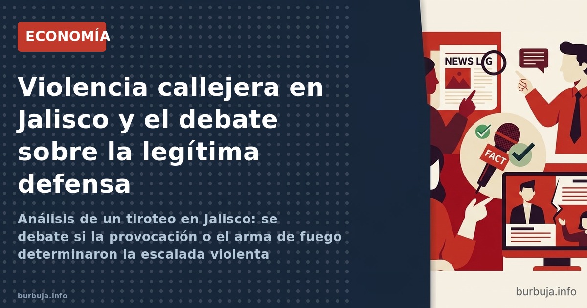 Análisis de un tiroteo en Jalisco: se debate si la provocación o el arma de fuego determinaron la escalada violenta