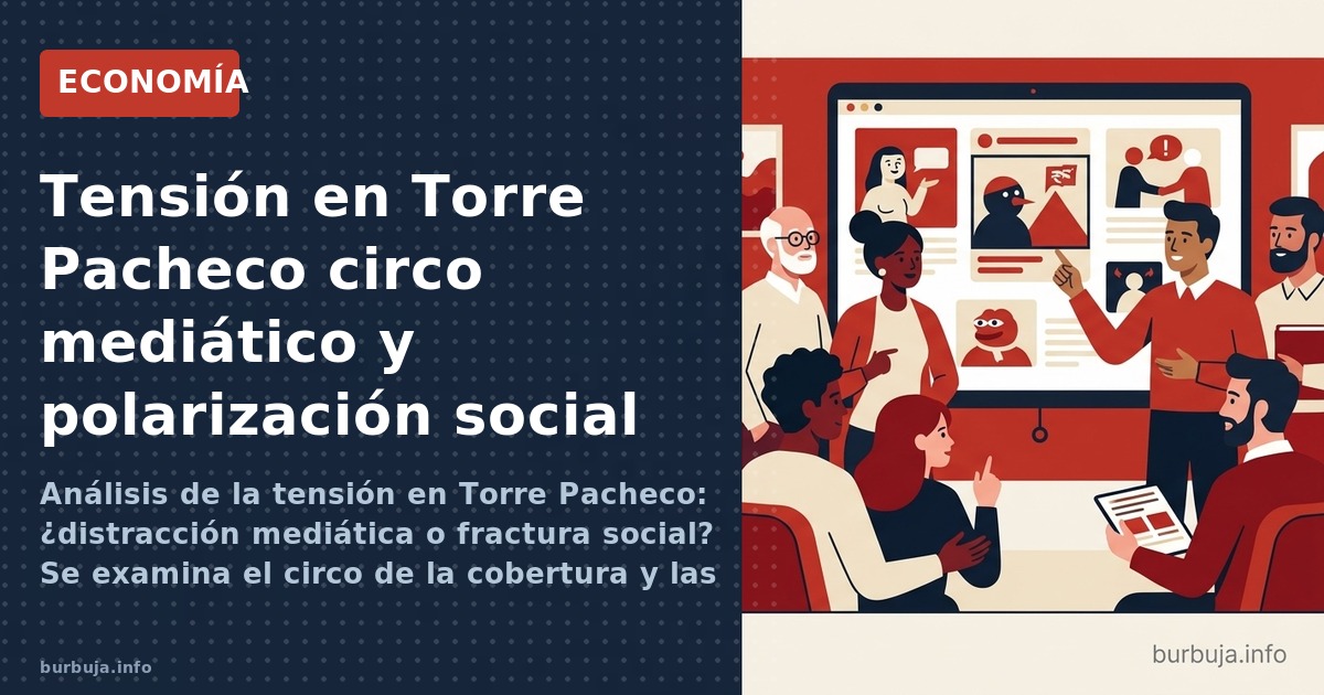 Análisis de la tensión en Torre Pacheco: ¿distracción mediática o fractura social? Se examina el circo de la cobertura y las 