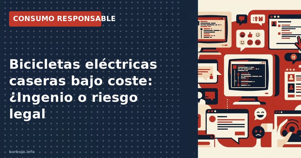 Costes y riesgos legales de montar bicicletas eléctricas caseras con componentes baratos