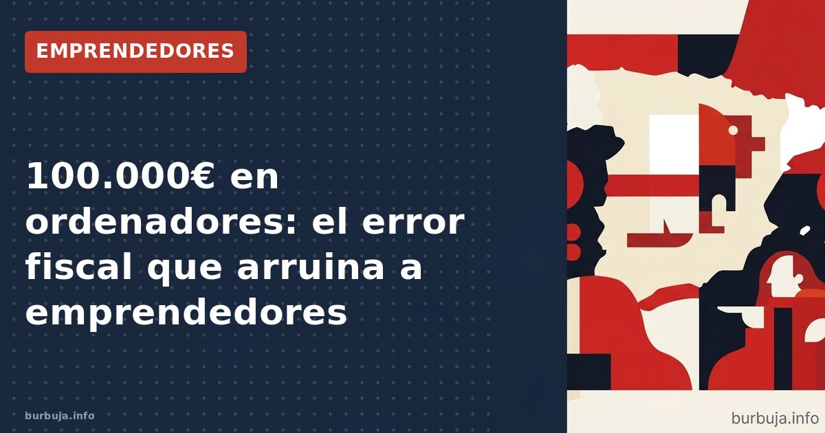 100.000€ en ordenadores: la trampa fiscal que arruina a autónomos