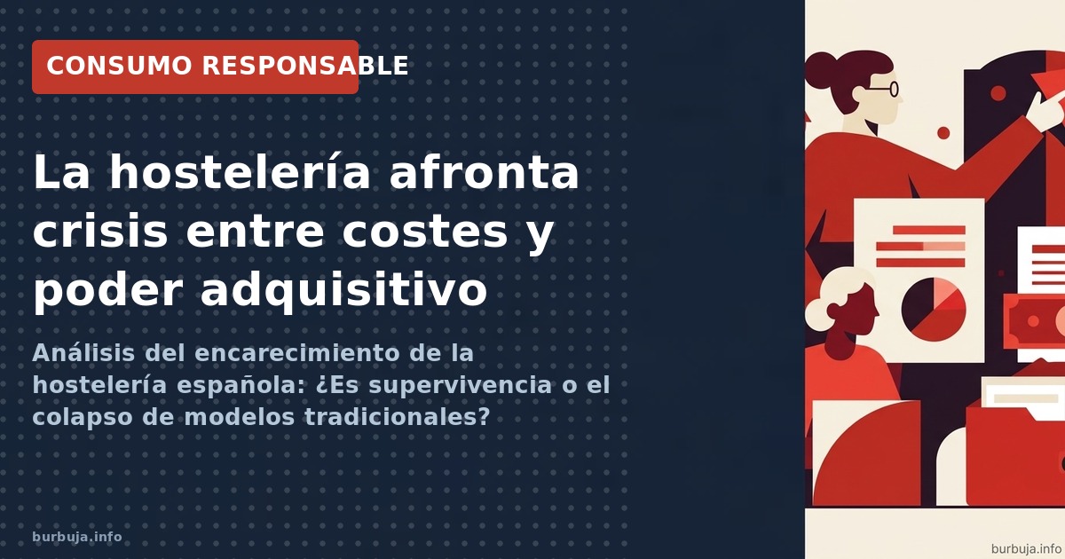 Análisis del encarecimiento de la hostelería española: ¿Es supervivencia o el colapso de modelos tradicionales?