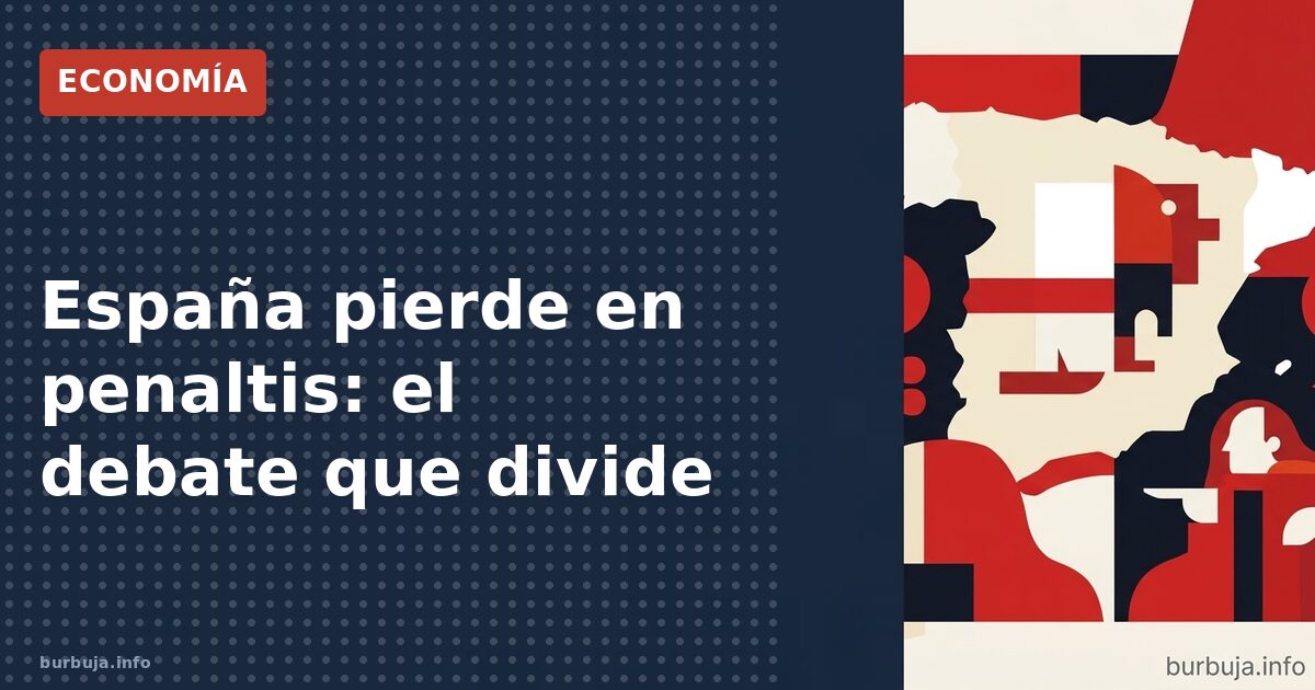 España pierde en penaltis: el debate que divide