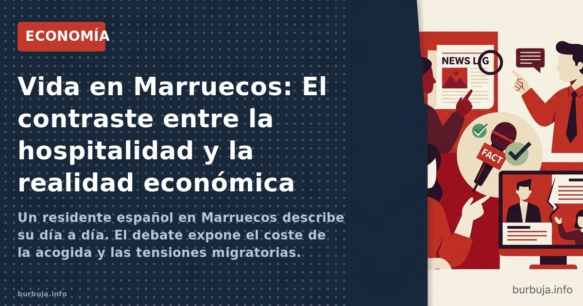 Un residente español en Marruecos describe su día a día. El debate expone el coste de la acogida y las tensiones migratorias.