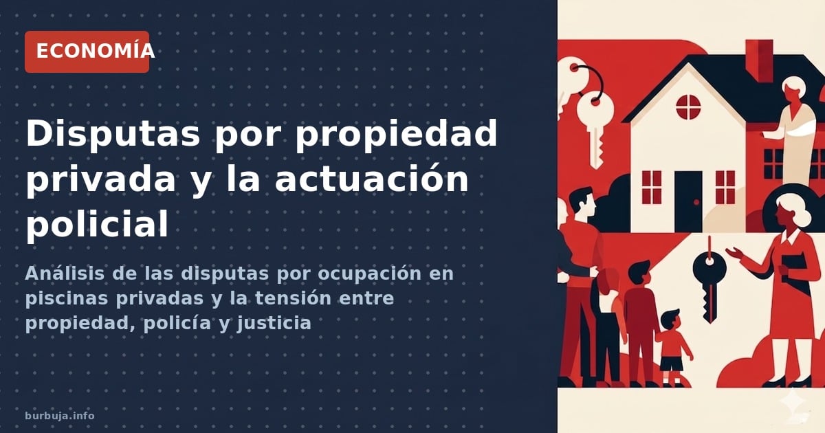Análisis de las disputas por ocupación en piscinas privadas y la tensión entre propiedad, policía y justicia