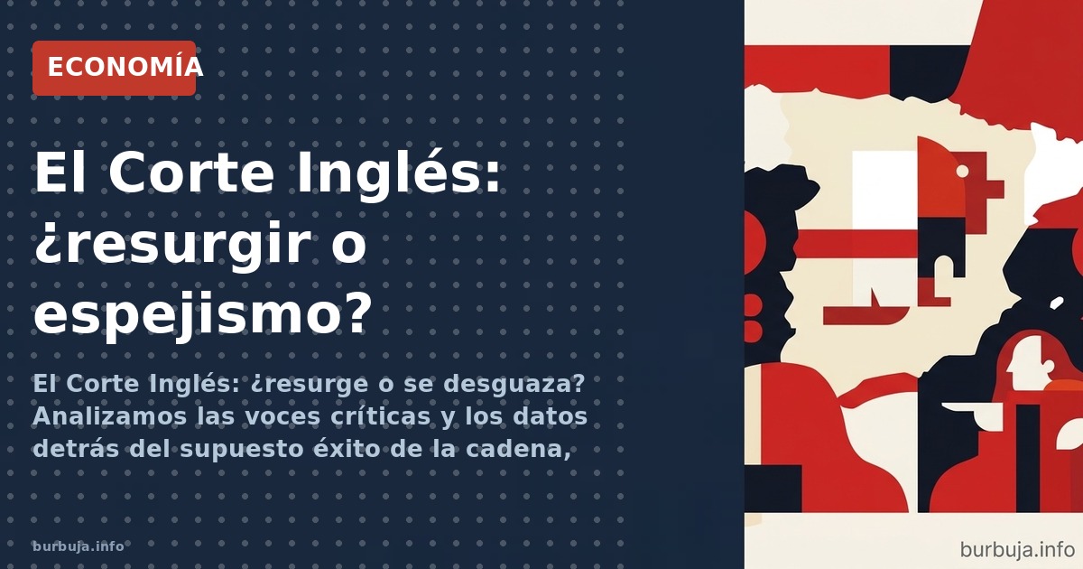 El Corte Inglés: ¿resurge o se desguaza? Analizamos las voces críticas y los datos detrás del supuesto éxito de la cadena, en