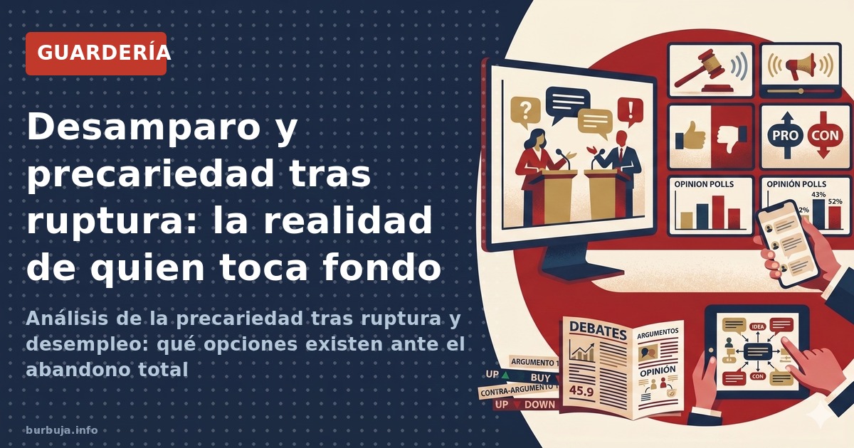 Análisis de la precariedad tras ruptura y desempleo: qué opciones existen ante el abandono total