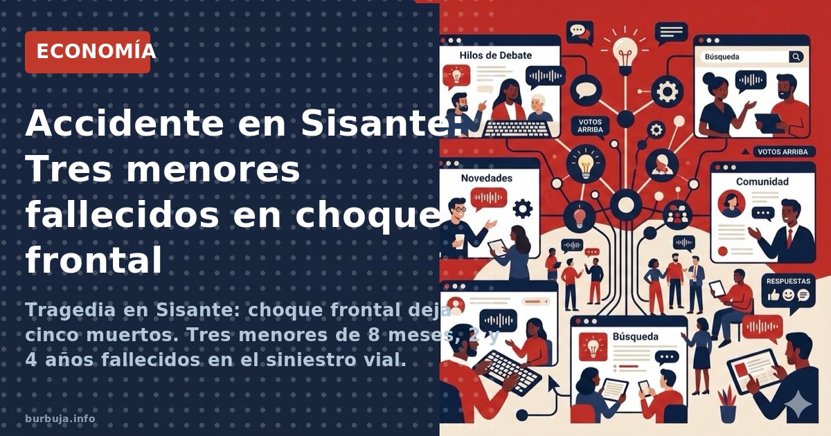 Tragedia en Sisante: choque frontal deja cinco muertos. Tres menores de 8 meses, 2 y 4 años fallecidos en el siniestro vial.