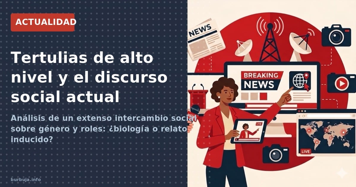 Análisis de un extenso intercambio social sobre género y roles: ¿biología o relato inducido?