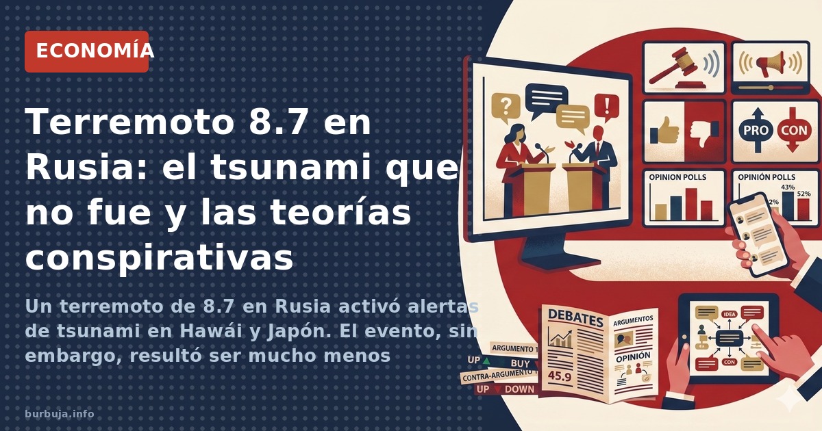 Un terremoto de 8.7 en Rusia activó alertas de tsunami en Hawái y Japón. El evento, sin embargo, resultó ser mucho menos dest