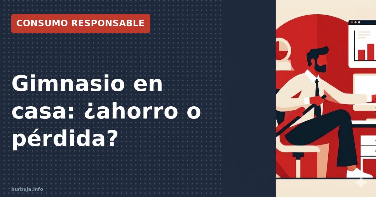 Gimnasio en casa: ¿ahorro o pérdida?