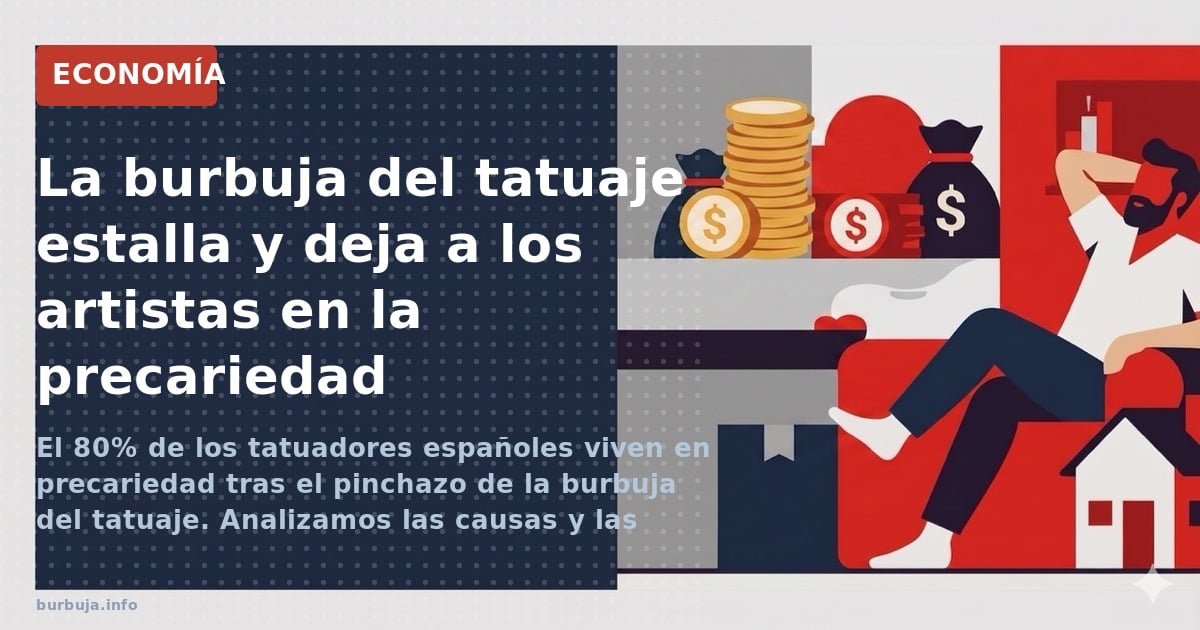 El 80% de los tatuadores españoles viven en precariedad tras el pinchazo de la burbuja del tatuaje. Analizamos las causas y l
