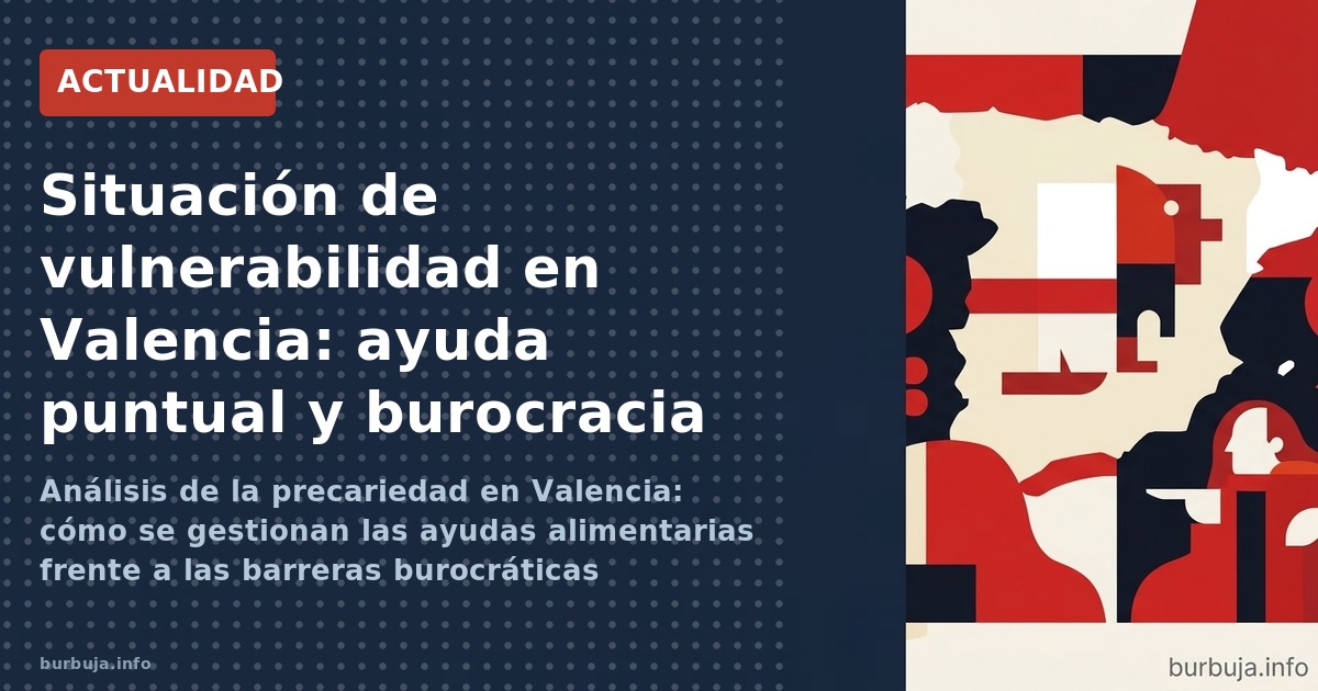 Análisis de la precariedad en Valencia: cómo se gestionan las ayudas alimentarias frente a las barreras burocráticas