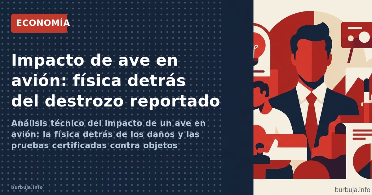 Análisis técnico del impacto de un ave en avión: la física detrás de los daños y las pruebas certificadas contra objetos vola