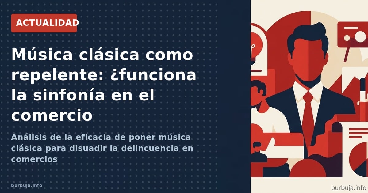 Análisis de la eficacia de poner música clásica para disuadir la delincuencia en comercios