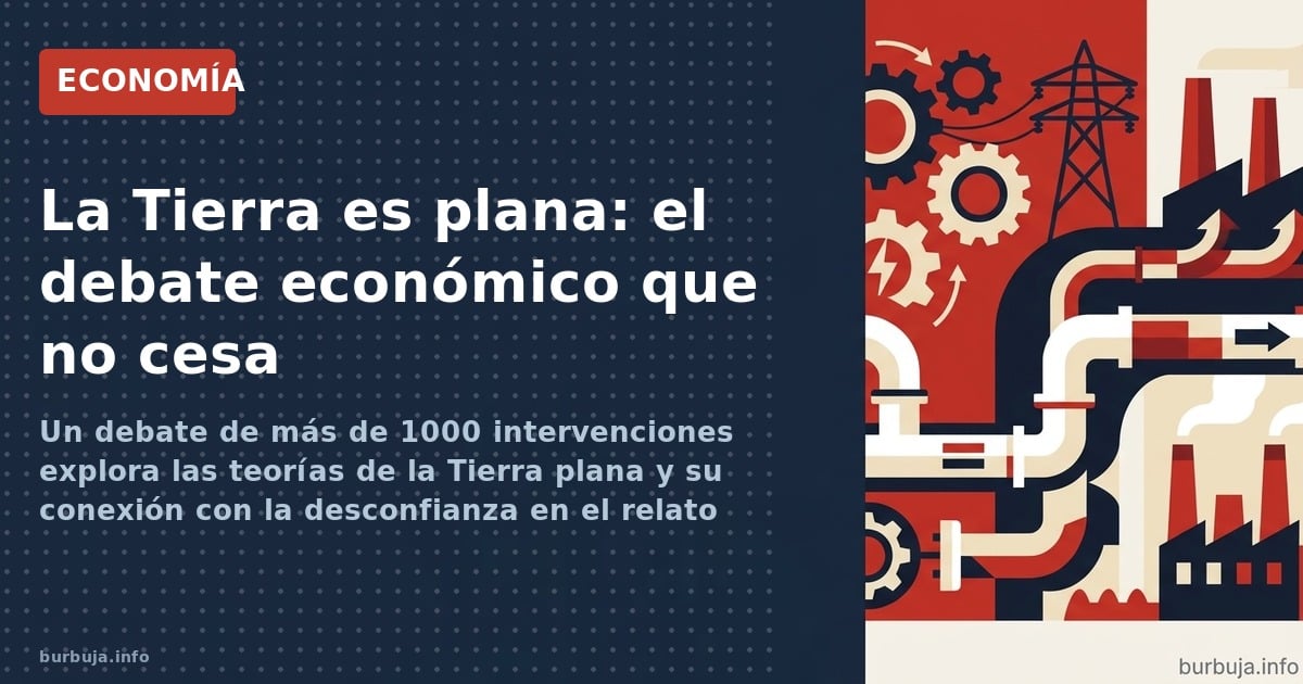 Un debate de más de 1000 intervenciones explora las teorías de la Tierra plana y su conexión con la desconfianza en el relato