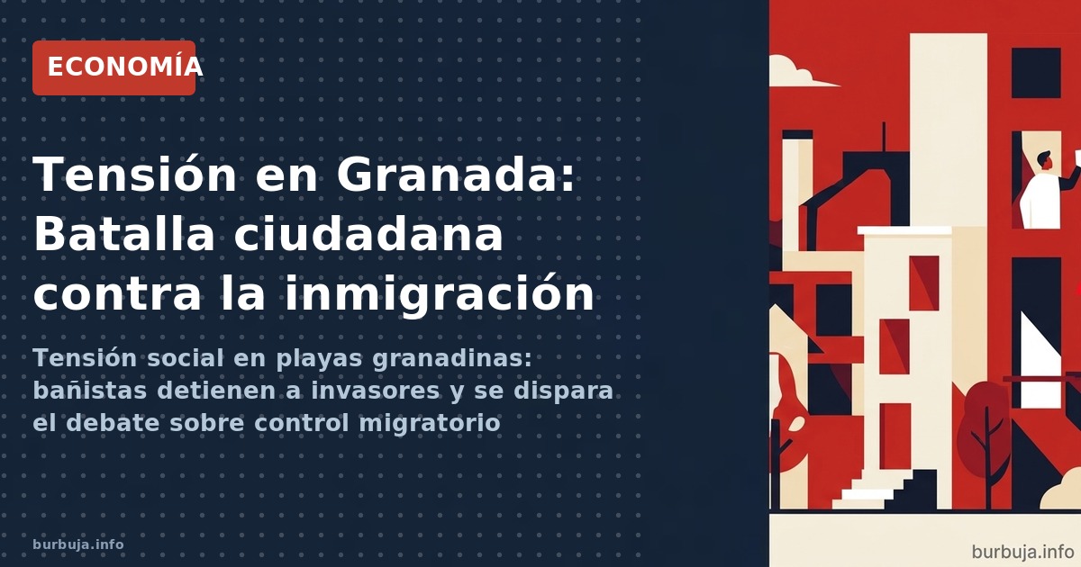 Tensión social en playas granadinas: bañistas detienen a invasores y se dispara el debate sobre control migratorio