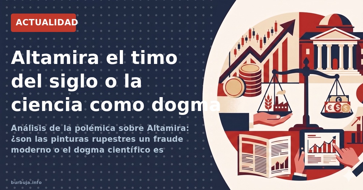 Análisis de la polémica sobre Altamira: ¿son las pinturas rupestres un fraude moderno o el dogma científico es inquebrantable