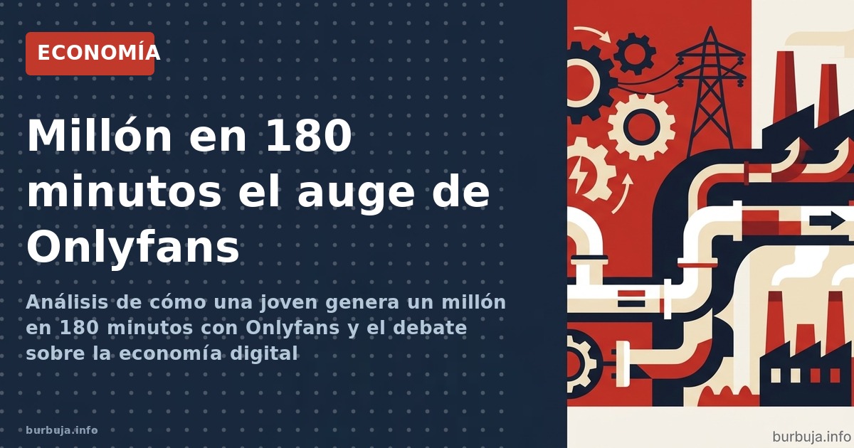 Análisis de cómo una joven genera un millón en 180 minutos con Onlyfans y el debate sobre la economía digital
