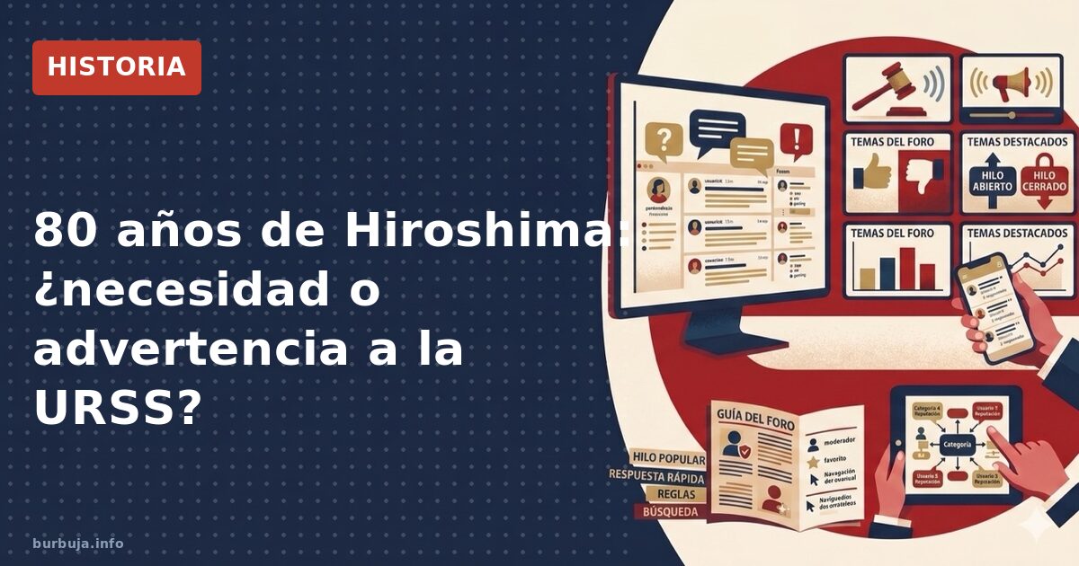 La pregunta incómoda del 80 aniversario de Hiroshima