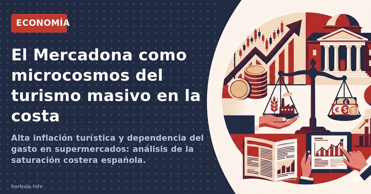 Alta inflación turística y dependencia del gasto en supermercados: análisis de la saturación costera española.