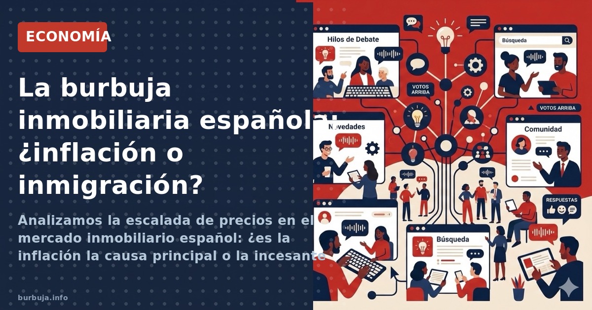 La burbuja inmobiliaria española: ¿inflación o inmigración?