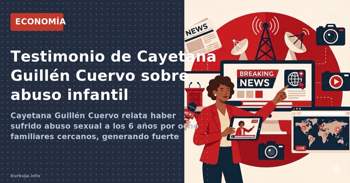 Cayetana Guillén Cuervo relata haber sufrido abuso sexual a los 6 años por ocho familiares cercanos, generando fuerte debate 
