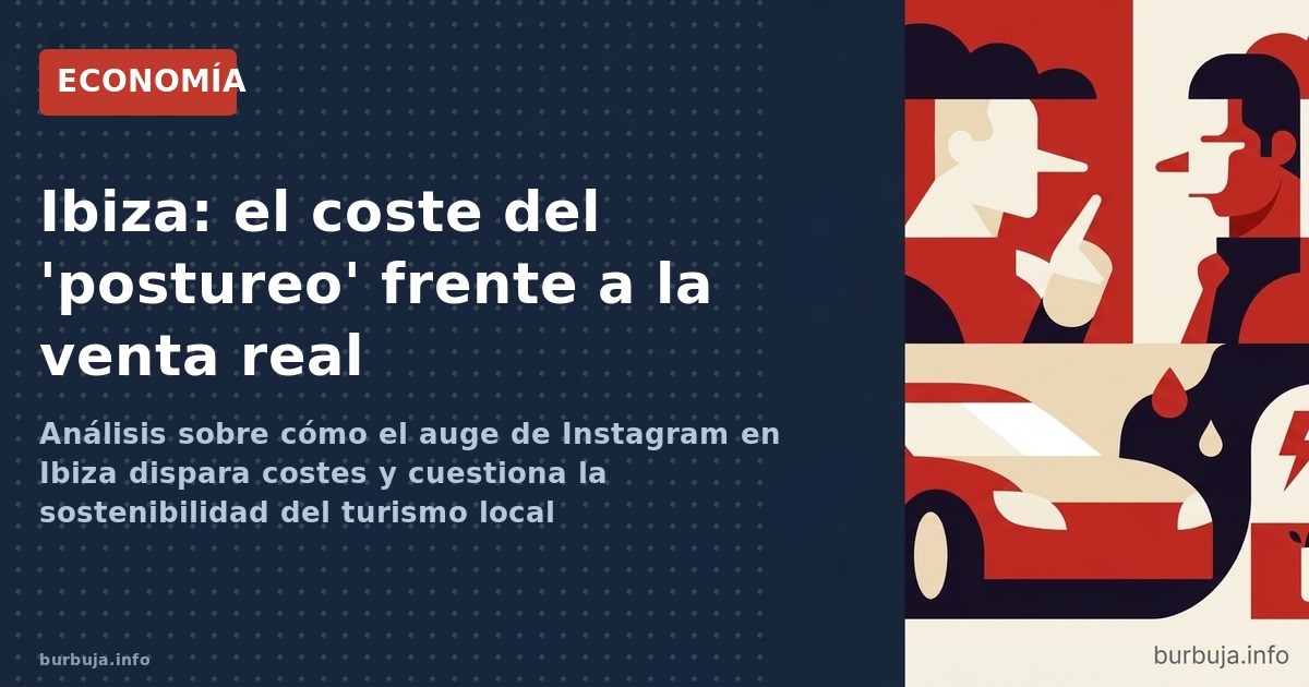 Análisis sobre cómo el auge de Instagram en Ibiza dispara costes y cuestiona la sostenibilidad del turismo local