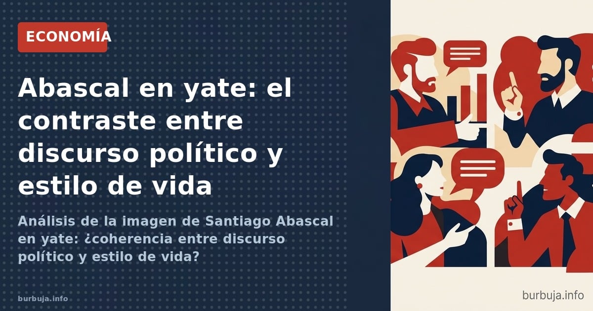 Análisis de la imagen de Santiago Abascal en yate: ¿coherencia entre discurso político y estilo de vida?