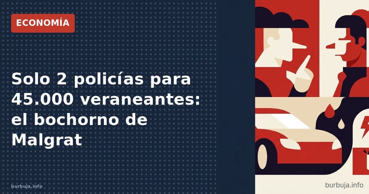 Solo 2 policías para 45.000 veraneantes: el bochorno de Malgrat