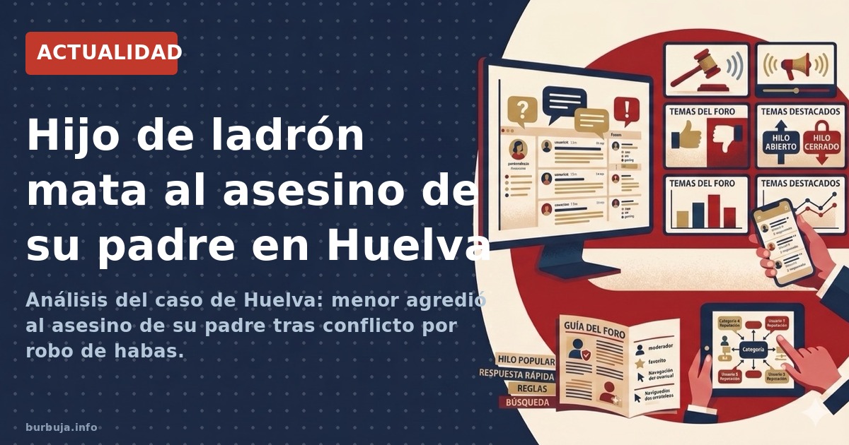 Análisis del caso de Huelva: menor agredió al asesino de su padre tras conflicto por robo de habas.