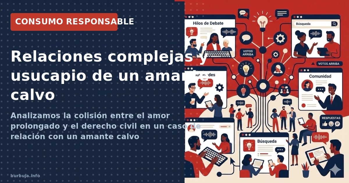 Analizamos la colisión entre el amor prolongado y el derecho civil en un caso de relación con un amante calvo