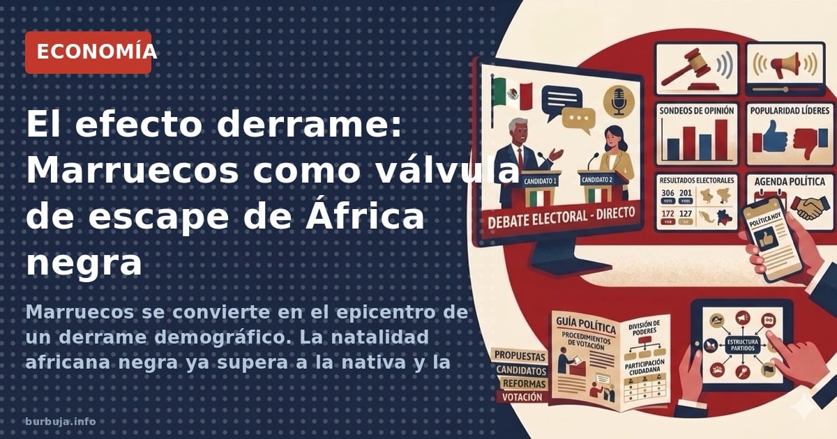 Marruecos se convierte en el epicentro de un derrame demográfico. La natalidad africana negra ya supera a la nativa y la pres