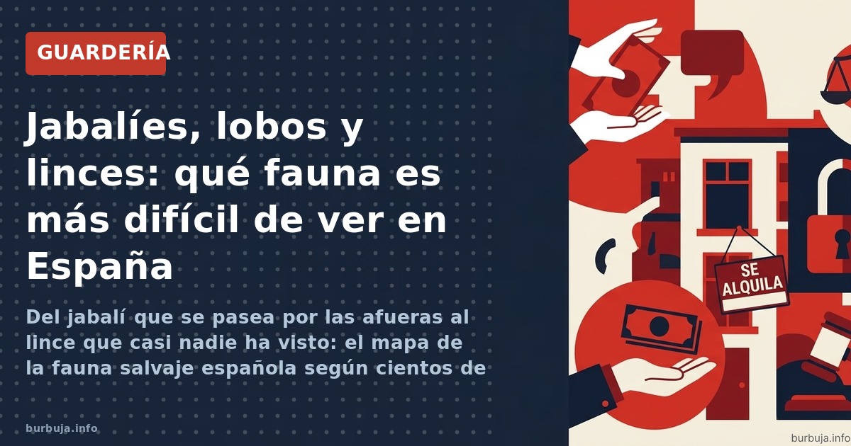 Del jabalí que se pasea por las afueras al lince que casi nadie ha visto: el mapa de la fauna salvaje española según cientos 