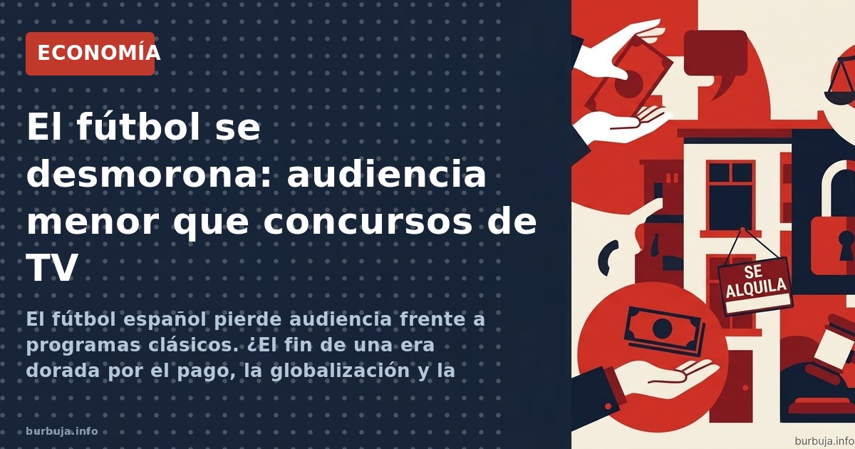 El fútbol español pierde audiencia frente a programas clásicos. ¿El fin de una era dorada por el pago, la globalización y la 