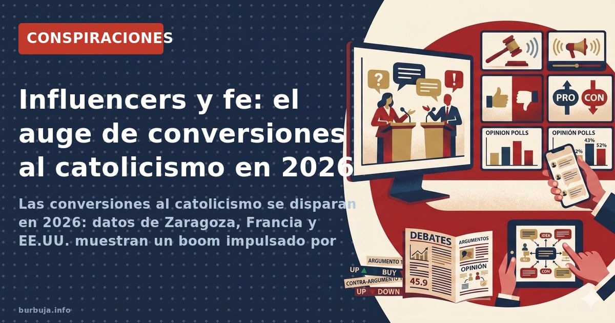 Influencers convertidos al catolicismo asisten a misa en una capilla