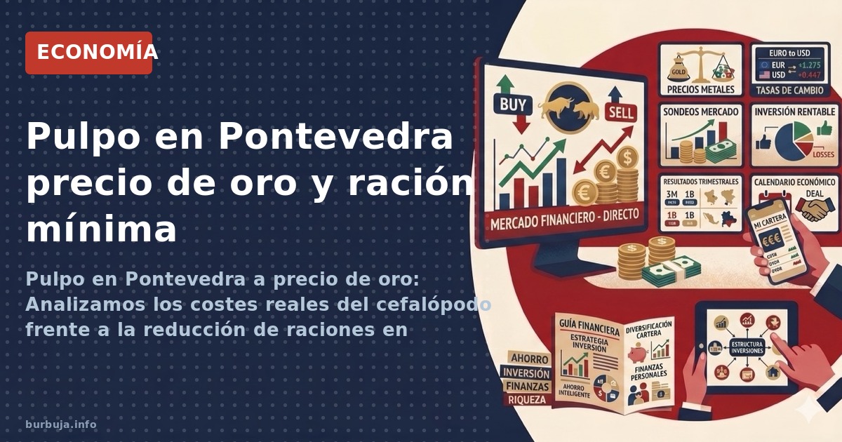 Pulpo en Pontevedra a precio de oro: Analizamos los costes reales del cefalópodo frente a la reducción de raciones en hostele