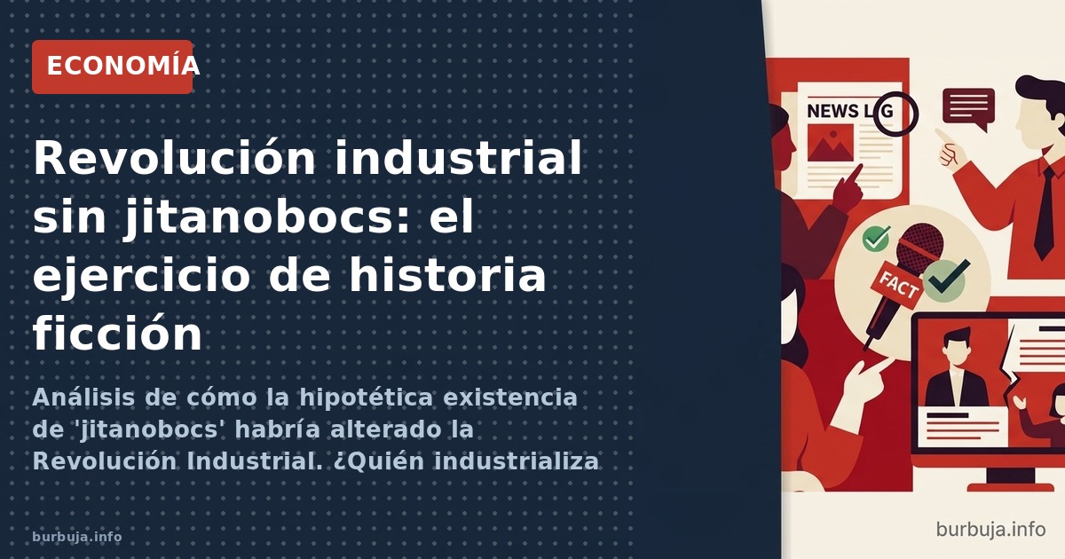 Análisis de cómo la hipotética existencia de 'jitanobocs' habría alterado la Revolución Industrial. ¿Quién industrializa y qu