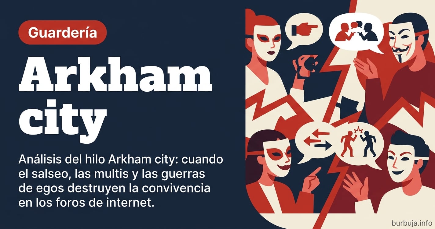 Análisis del hilo Arkham city: cuando el salseo, las multis y las guerras de egos destruyen la convivencia en los foros de in