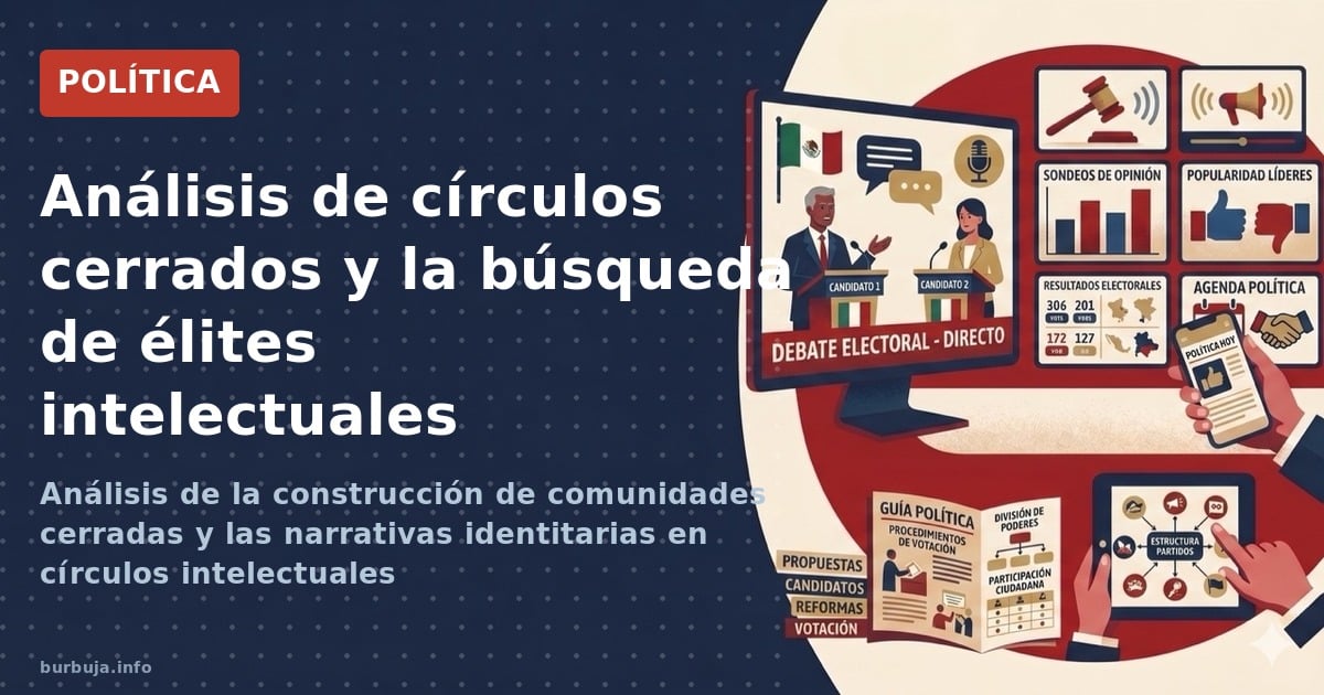 Análisis de la construcción de comunidades cerradas y las narrativas identitarias en círculos intelectuales