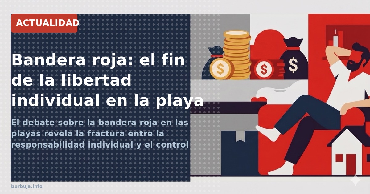 El debate sobre la bandera roja en las playas revela la fractura entre la responsabilidad individual y el control burocrático