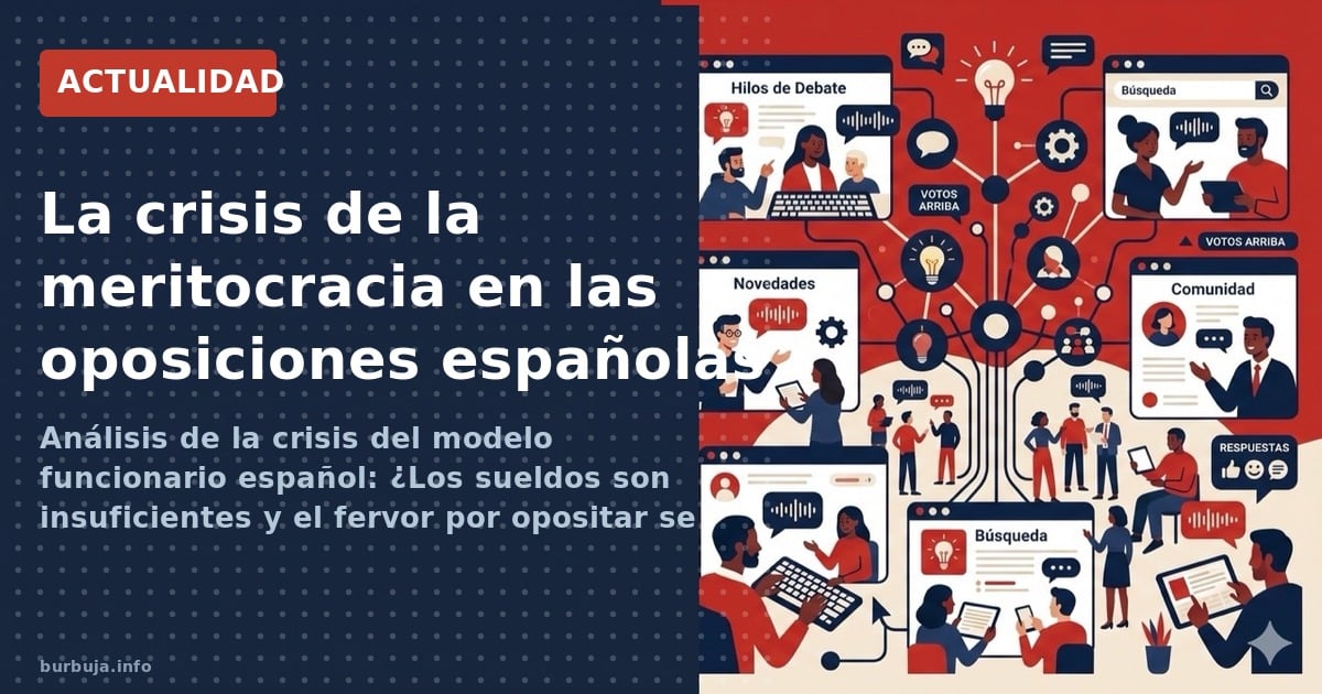 Análisis de la crisis del modelo funcionario español: ¿Los sueldos son insuficientes y el fervor por opositar se está evapora