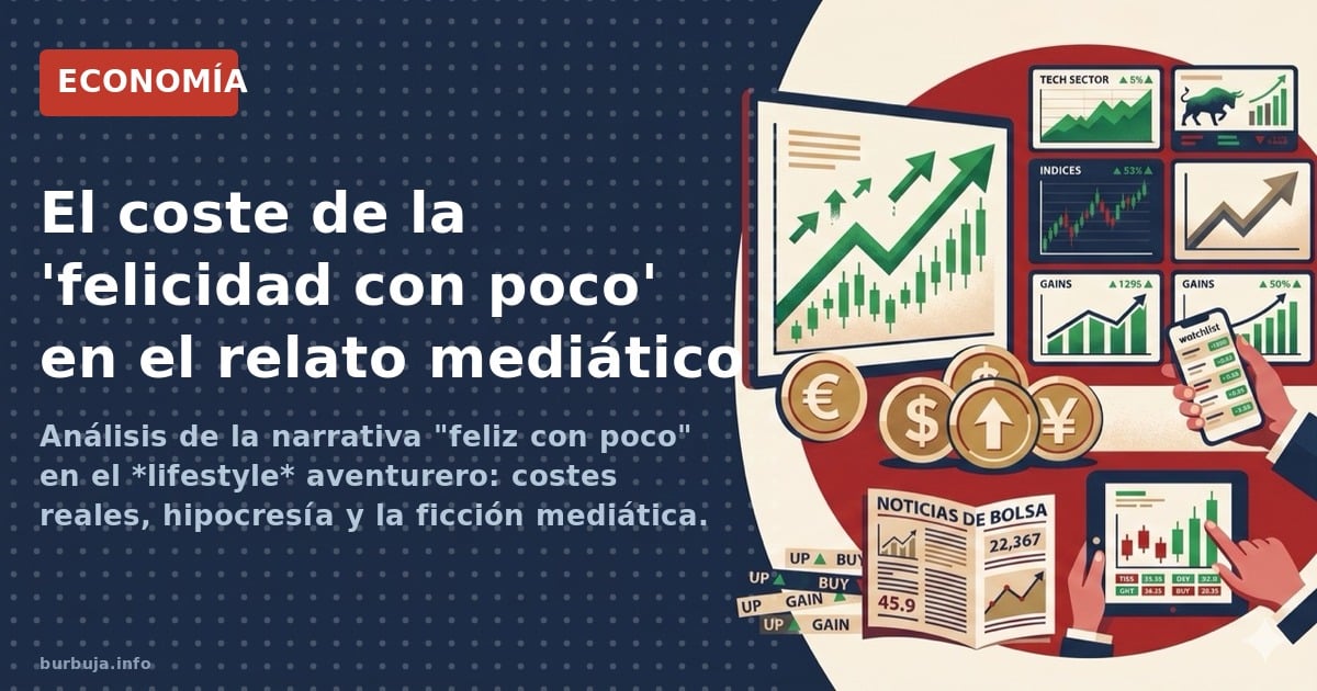 Análisis de la narrativa "feliz con poco" en el *lifestyle* aventurero: costes reales, hipocresía y la ficción mediática.