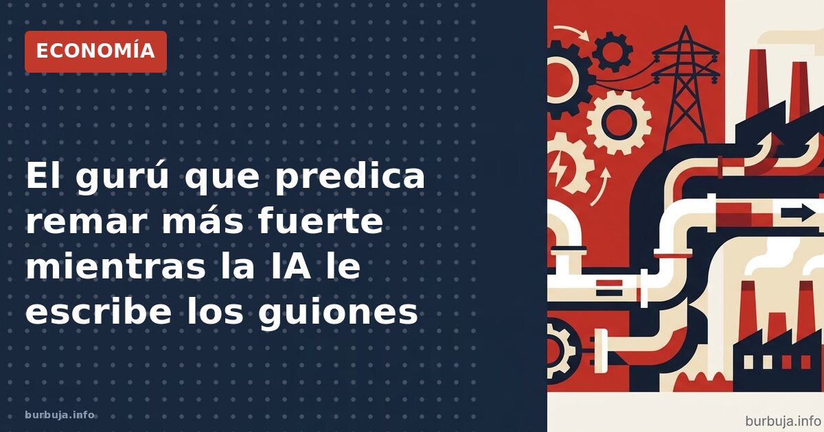 El gurú que predica remar más fuerte mientras la IA le escribe los guiones