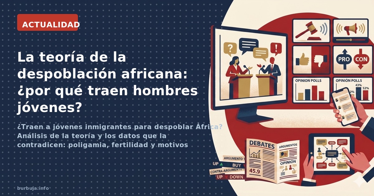 ¿Traen a jóvenes inmigrantes para despoblar África? Análisis de la teoría y los datos que la contradicen: poligamia, fertilid