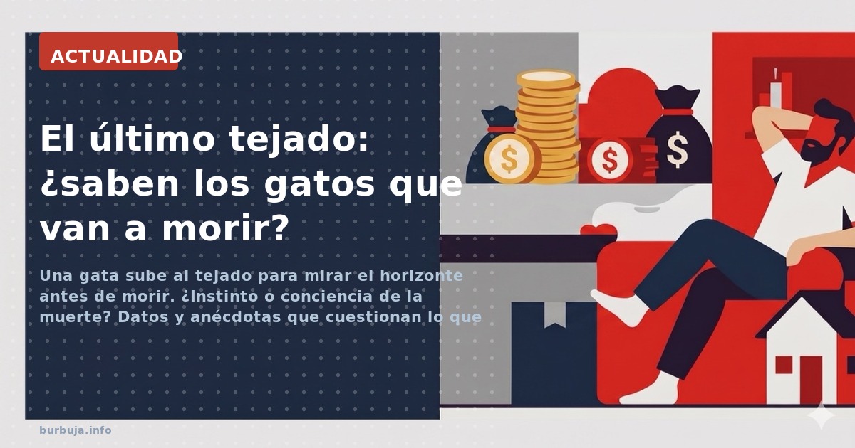 Una gata sube al tejado para mirar el horizonte antes de morir. ¿Instinto o conciencia de la muerte? Datos y anécdotas que cu