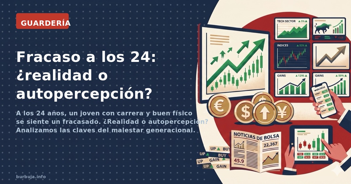 A los 24 años, un joven con carrera y buen físico se siente un fracasado. ¿Realidad o autopercepción? Analizamos las claves d